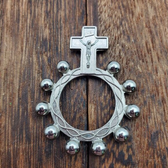 Rosary cross wreath necklace pendant - Picture 2 of 2